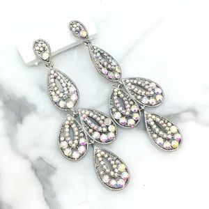 Cherryl’s Jewelry - AB Crystal Event Chandelier Earrings Cherryl’s Jewelry - AB Crystal Event Chandelier Earrings